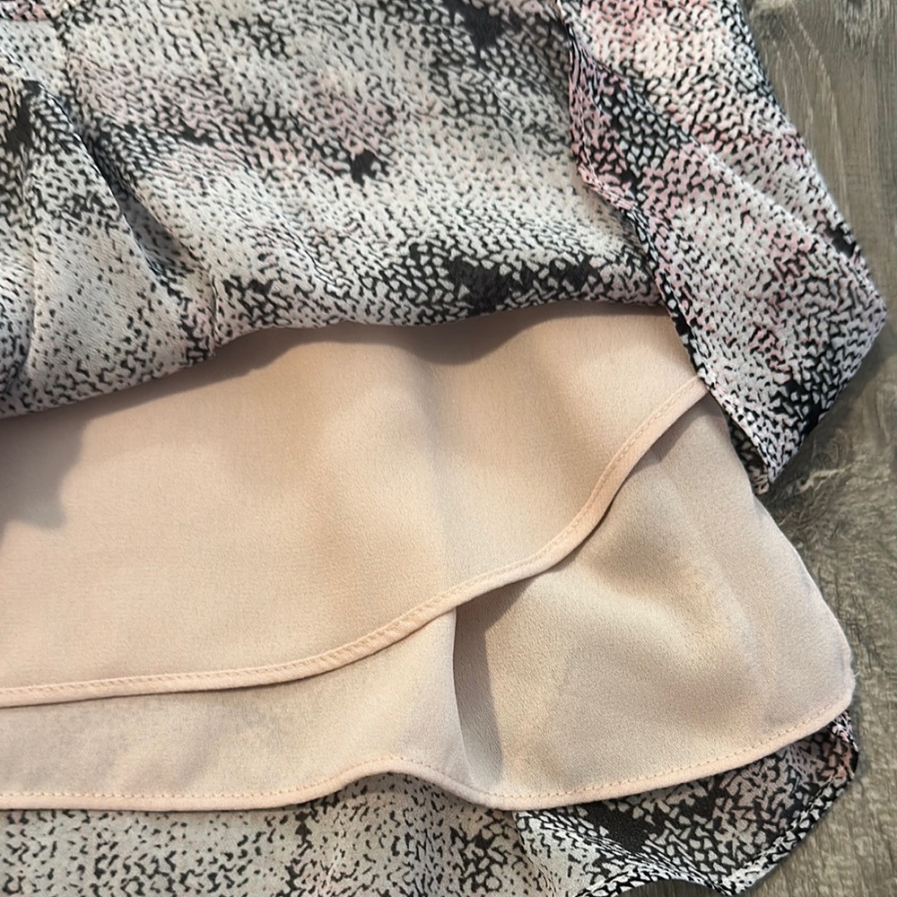 REISS Womens Sz 2 Alice Circle Printed Long Sleeve Shirt Belt Mini Casual‎ Dress - Picture 10 of 16